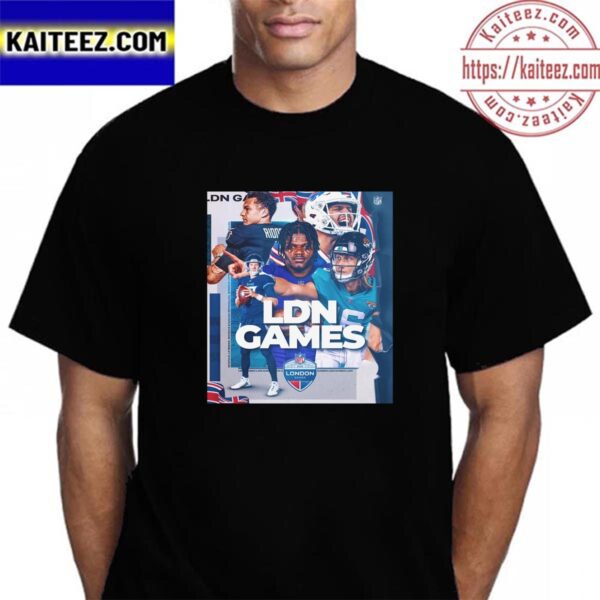 2023 NFL LDN Games England Official Poster Vintage T-Shirt
