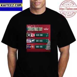 2023 NFL Schedule Release Christmas Day And Football Vintage T-Shirt
