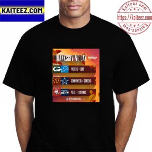 2023 NFL Schedule Release Thanksgiving Day And Football Vintage T-Shirt