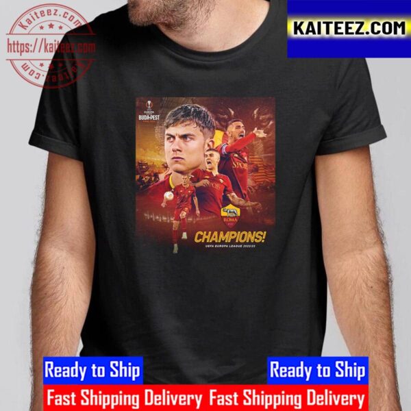 2023 UEFA Europa League Champions Are AS Roma Vintage T-Shirt