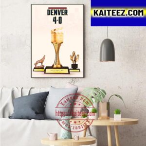 2023 Western Conference Finals Denver Nuggets 4-0 Los Angeles Lakers Art Decor Poster Canvas