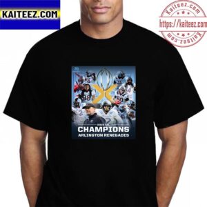 2023 XFL Champions Are Arlington Renegades Vintage T-Shirt