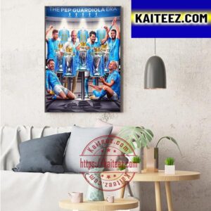 5 Premier League Champions Titles In 6 Seasons For Manchester City Art Decor Poster Canvas
