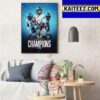 2023 XFL Champions Are Arlington Renegades Art Decor Poster Canvas