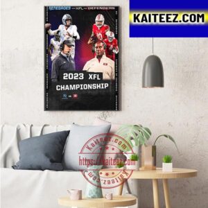 Arlington Renegades Vs D C Defenders For 2023 XFL Championship Art Decor Poster Canvas