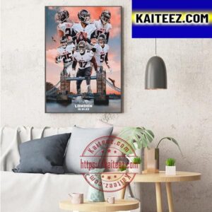 Atlanta Falcons Vs Jacksonville Jaguars In 2023 NFL London Games England Art Decor Poster Canvas