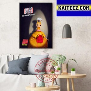 Babs Voiced By Jane Horrocks In Chicken Run Dawn Of The Nugget Art Decor Poster Canvas