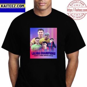 Barcelona Are 2022-23 La Liga Champions First Time Since 2019 Vintage T-Shirt