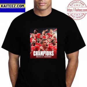 Bayern Munich Are 2022-2023 Bundesliga Champions 11th Time In A Row Vintage T-Shirt