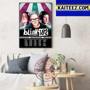 Blink-182 World Tour 2023-2024 Poster Art Decor Poster Canvas