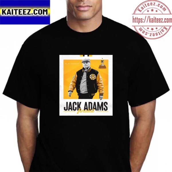Boston Bruins Jim Montgomery Wins 2023 Jack Adams Trophy Vintage T-Shirt