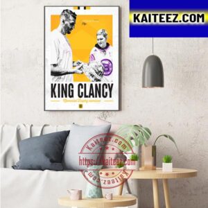 Boston Bruins Patrice Bergeron Wins 2023 King Clancy Memorial Trophy Nominee Art Decor Poster Canvas