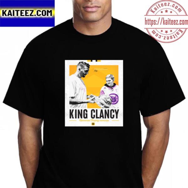 Boston Bruins Patrice Bergeron Wins 2023 King Clancy Memorial Trophy Nominee Vintage T-Shirt