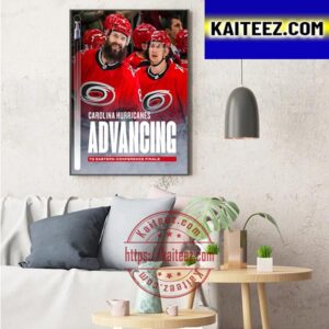 Carolina Hurricanes Advancing To Eastern Conference Finals Art Decor Poster Canvas