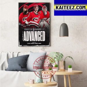 Carolina Hurricanes Are Headed To The Second Round Stanley Cup Playoffs 2023 Art Decor Poster Canvas