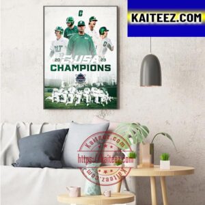 Charlotte Baseball Are 2023 C USA Champions Art Decor Poster Canvas