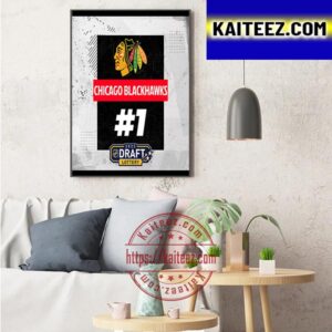 Chicago Blackhawks No 1 Pick In The 2023 NHL Draft Lottery Art Decor Poster Canvas