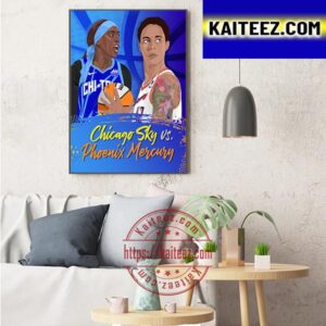 Chicago Sky Vs Phoenix Mercury At WNBA Art Decor Poster Canvas