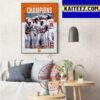 Charlotte Baseball Are 2023 C USA Champions Art Decor Poster Canvas