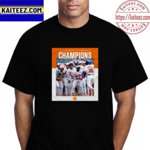 Clemson Tigers Baseball Are 2023 ACC Baseball Tournament Champions Vintage T-Shirt