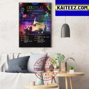 Coldplay Music Of The Spheres World Tour In 2023 Art Decor Poster Canvas