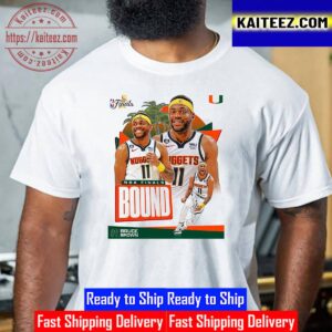 Congrats Bruce Brown And Denver Nuggets Advance NBA Finals Bound From Canes Mens Basketball Vintage T-Shirt