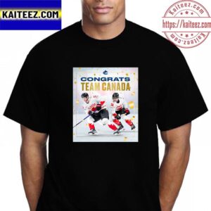 Congrats Hockey Canada Team Are 2023 IIHF Worlds Champions Vintage T-Shirt