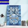 Manchester City 21-22-23 Premier League Champions 3 In A Row Art Decor Poster Canvas