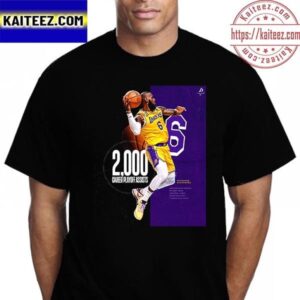 Congratulations To LeBron James 2K Career Playoffs Assists Vintage T-Shirt