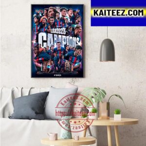 Congratulations to Barcelona Are La Liga 2023 Champions Art Decor Poster Canvas