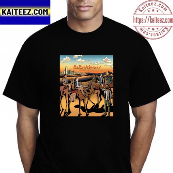 Dallas Mavericks Vs Minnesota Timberwolves In Abu Dhabi Games 2023 Vintage T-Shirt