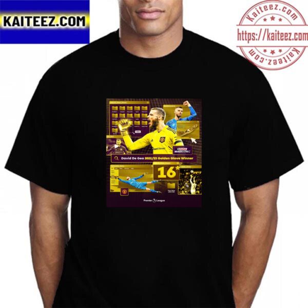 David de Gea Is 2022-2023 Premier League Golden Glove Winner Vintage T-Shirt