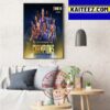 Denver Nuggets Nikola Jokic Is The Earvin Magic Johnson Trophy As The MVP Of The 2023 Western Conference Finals Art Decor Poster Canvas