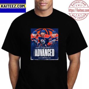 Edmonton Oilers Advanced Stanley Cup Playoffs 2023 Vintage T-Shirt