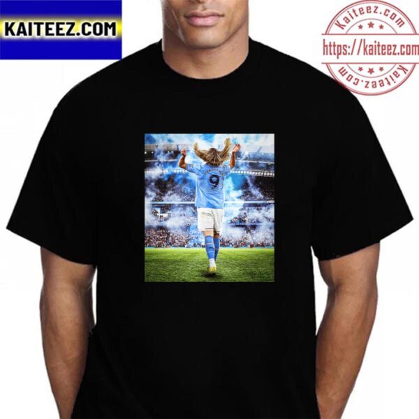 Erling Haaland And Manchester City With 9 Straight Wins In Premier League Vintage T-Shirt