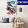 F1 Poster For Monte Carlo Of Monaco GP Art Decor Poster Canvas
