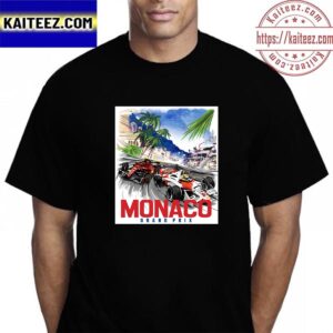 F1 Poster For Monte Carlo Of Monaco GP Vintage T-Shirt