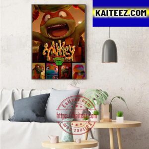 First Character Poster For Mikey In Teenage Mutant Ninja Turtles Mutant Mayhem Art Decor Poster Canvas