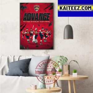 Florida Panthers Advance To The Stanley Cup Final Bound Art Decor Poster Canvas