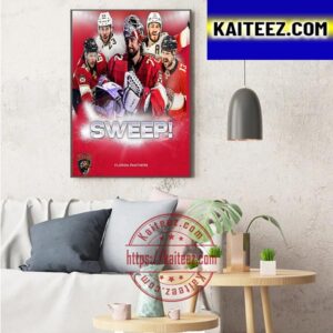 Florida Panthers Sweep Carolina Hurricanes And Going To The Stanley Cup Final Art Decor Poster Canvas