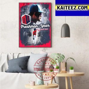 Fresno State Baseball Murf Gray Is Mountain West Freshman Of The Year Art Decor Poster Canvas