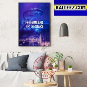 From Milano To The Stars For UEFA Champions League Final Art Decor Poster Canvas