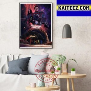 Guardians Of The Galaxy Vol 3 Poster Illustration By Fan Art Decor Poster Canvas