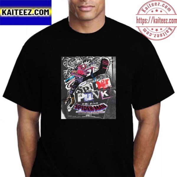 Hobie Brown Is Spider Punk In Spider Man Across The Spider Verse Vintage T-Shirt