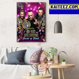 House Of Black And Still AEW World Trios Champions At AEW Double or Nothing Art Decor Poster Canvas