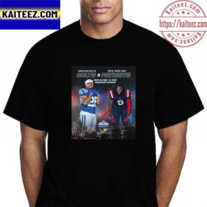 Indianapolis Colts Vs New England Patriots In NFL 2023 Frankfurt Games Germany Vintage T-Shirt