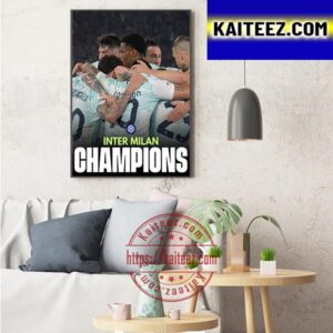 Inter Milan Are 2023 Coppa Italia Winners Art Decor Poster Canvas