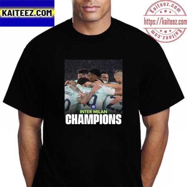 Inter Milan Are 2023 Coppa Italia Winners Vintage T-Shirt