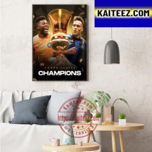 Inter Milan Are The 2022-2023 Coppa Italia Champions Art Decor Poster Canvas