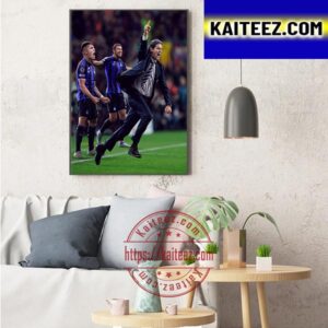 Inter Milan Reach Their First UEFA Champions League Final Since 2010 Art Decor Poster Canvas